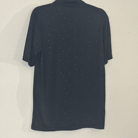 NWT Swannies Golf Shirt Polo Medium Black Birds Short Sleeve Logo Nomad MSRP $85 - Picture 9 of 15